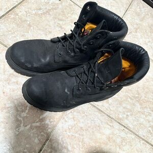 Timberland Black Leather Women's Boots